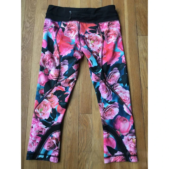 RARE Print! Lululemon Secret Garden Leggings 6 - Picture 2 of 10